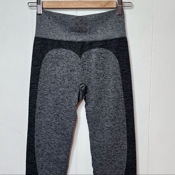 Love PINK Victorias Secret Seamless Leggings Gray Charcoal Size Small - Picture 4 of 7